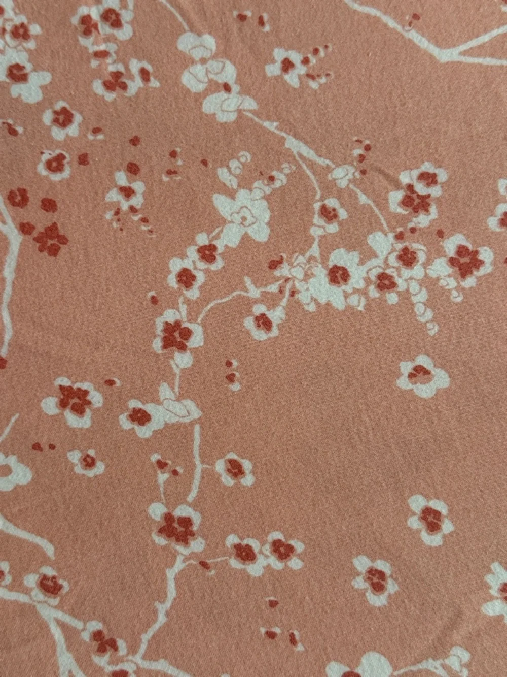 IKEA Coral Peach Floral Duvet Cover